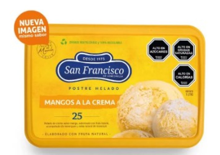 helado s.f mango a la crema